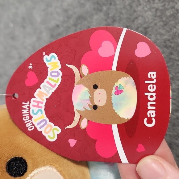 Candela 6" Squishmallow stuffed animal Pastel Valentines Day Bull - Picture 2 of 5
